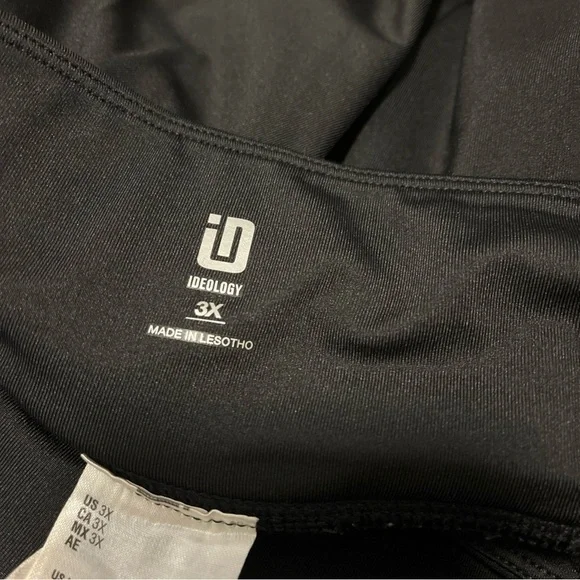 ID Ideology Plus Size Flounce Active Skort 3-Tier Tennis Pickle Ball Black 3x - Picture 3 of 5